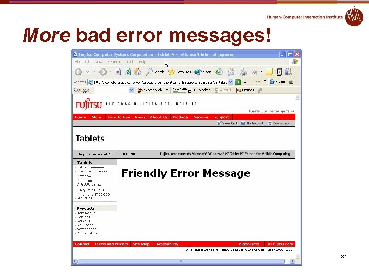 More bad error messages! 34 More bad error messages! 34