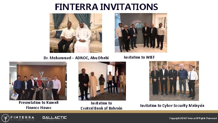FINTERRA INVITATIONS Dr. Mohammad – ADNOC, Abu Dhabi Presentation to Kuwait Finance House Invitation