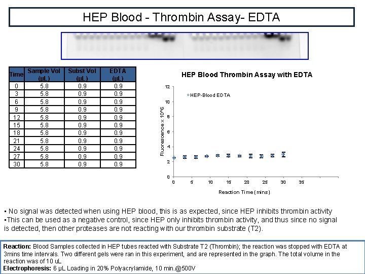 HEP Blood - Thrombin Assay- EDTA 0 3 6 9 12 15 18 21