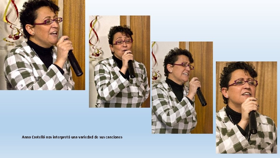 Anna Castellá nos interpretó una variedad de sus canciones 