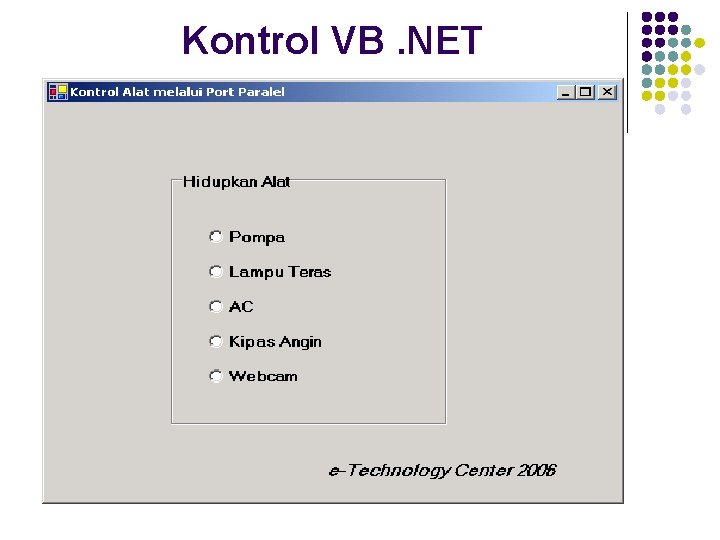 Kontrol VB. NET 