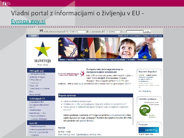 Vladni portal z informacijami o življenju v EU - Evropa. gov. si 