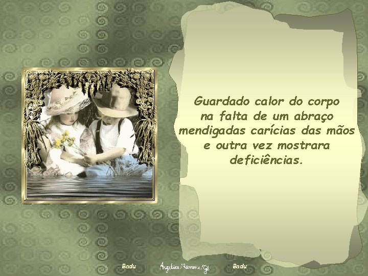 Guardado calor do corpo na falta de um abraço mendigadas carícias das mãos e