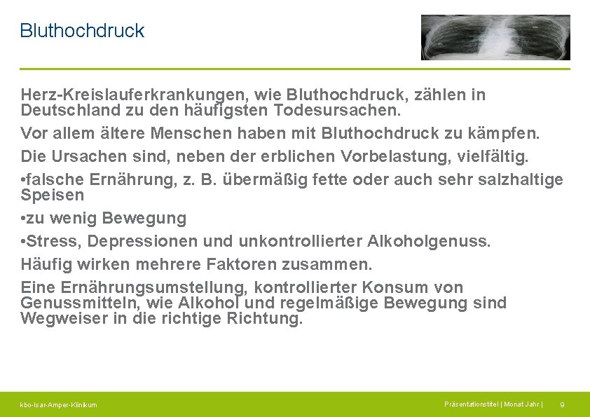 Bluthochdruck Herz-Kreislauferkrankungen, wie Bluthochdruck, zählen in Deutschland zu den häufigsten Todesursachen. Vor allem ältere