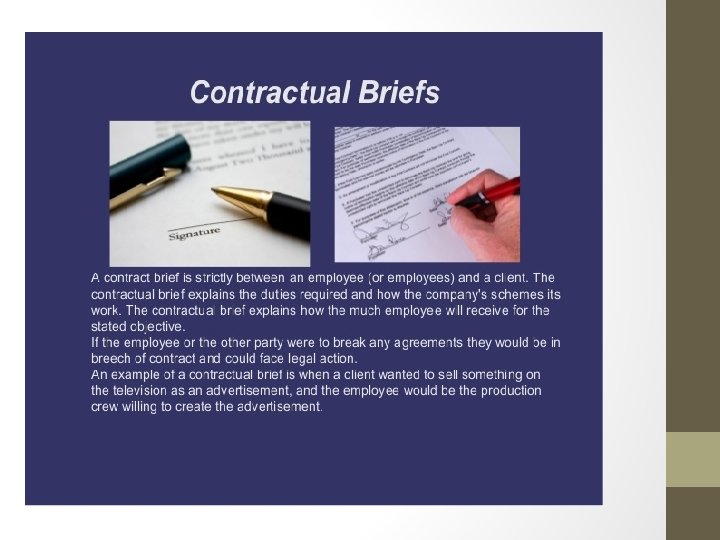 Task 2 unit 4 5 62 Contractual brief