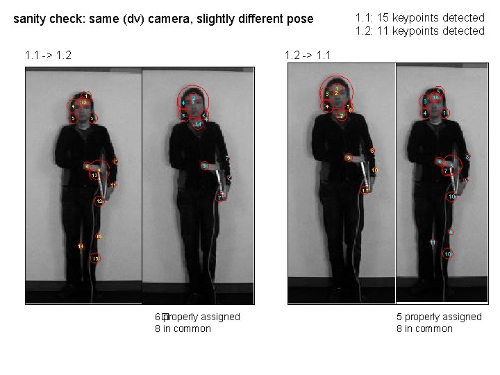 sanity check: same (dv) camera, slightly different pose 1. 1 -> 1. 2 1.