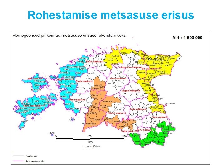 Rohestamise metsasuse erisus 