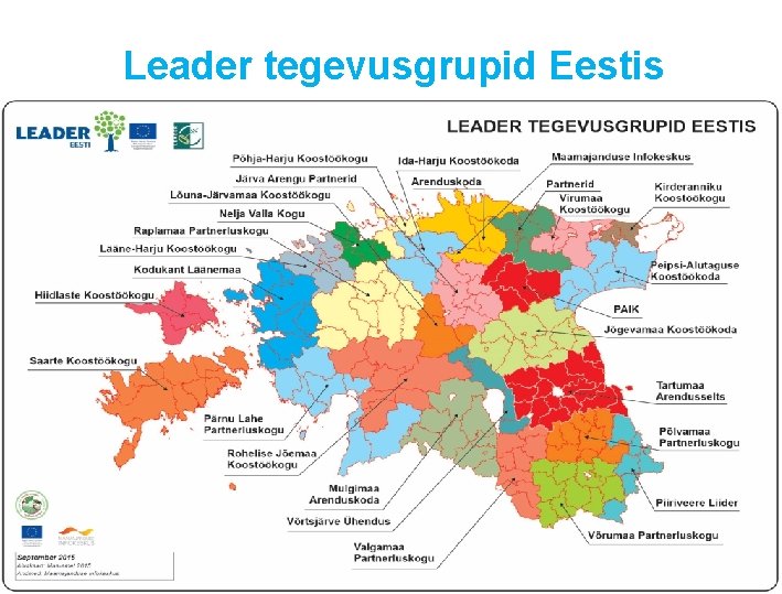 Leader tegevusgrupid Eestis 