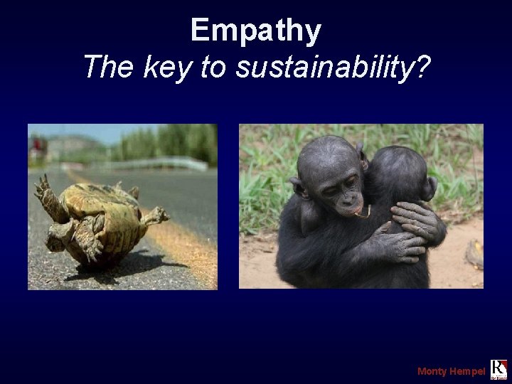 Empathy The key to sustainability? Monty Hempel 