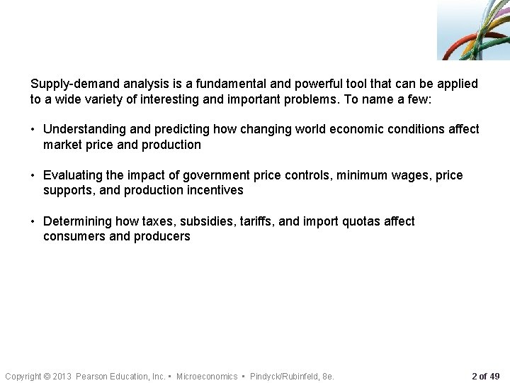 Supply-demand analysis is a fundamental and powerful tool that can be applied to a