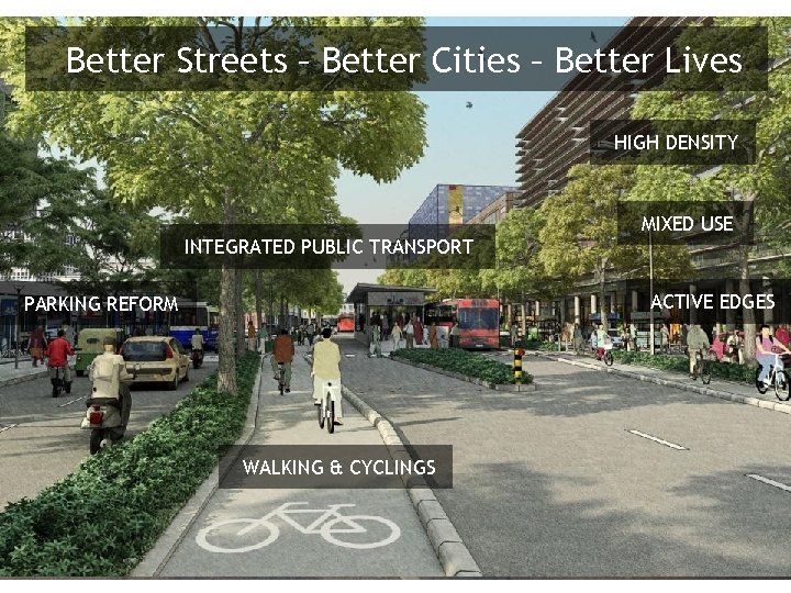 Better Streets – Better Cities – Better Lives HIGH DENSITY MIXED USE INTEGRATED PUBLIC