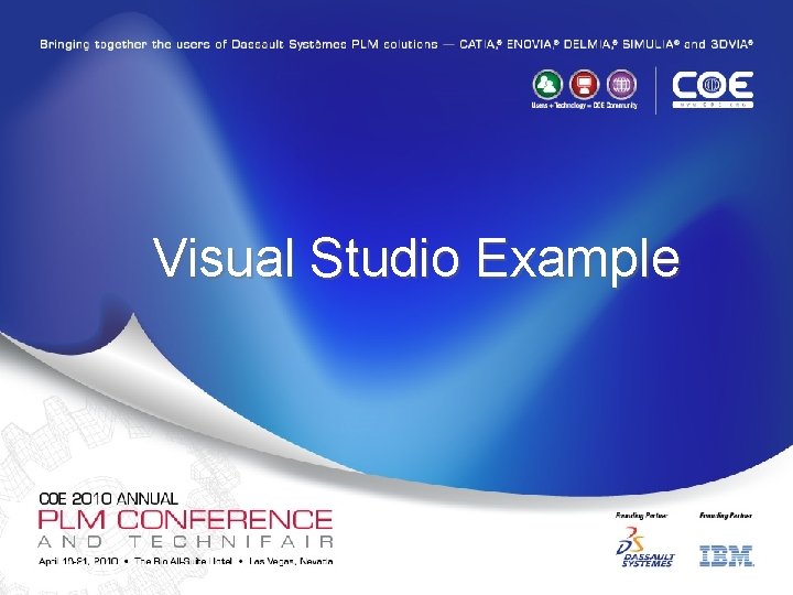 Visual Studio Example 