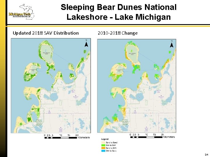 Sleeping Bear Dunes National Lakeshore - Lake Michigan Updated 2018 SAV Distribution 2010 -2018