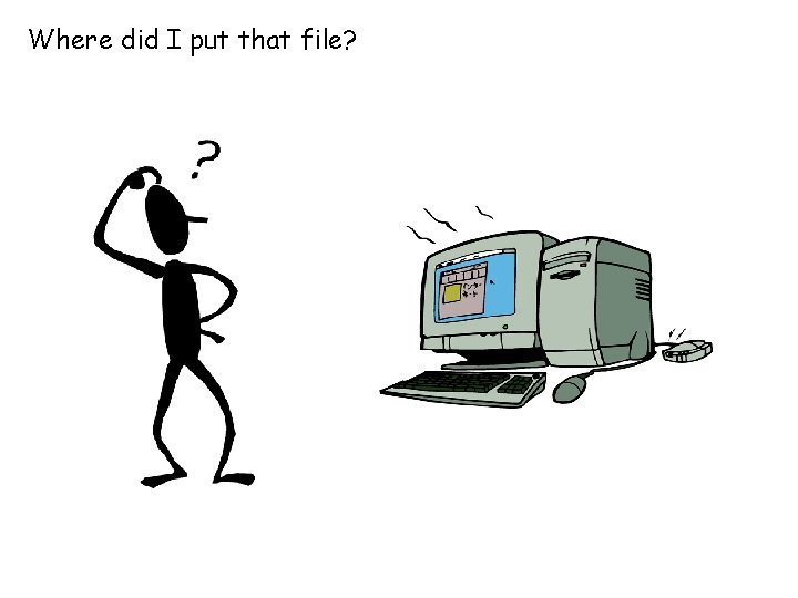 Where did I put that file? 