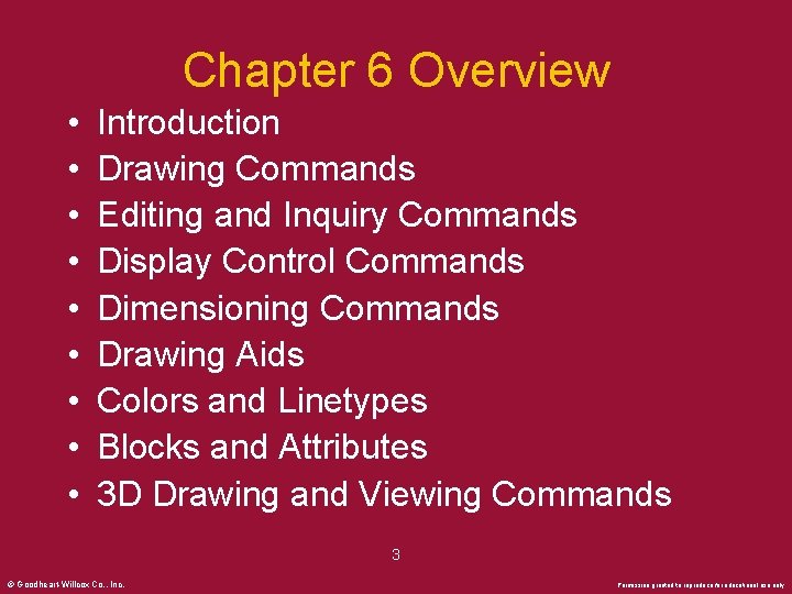 Chapter 6 Overview • • • Introduction Drawing Commands Editing and Inquiry Commands Display
