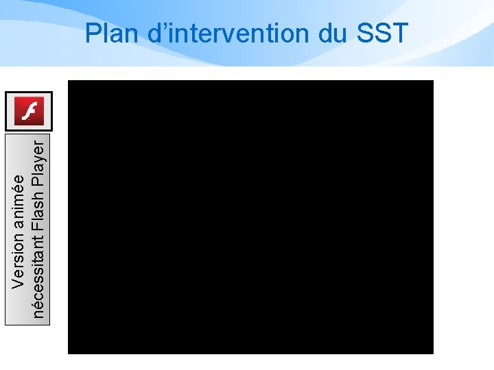 Version animée nécessitant Flash Player Plan d’intervention du SST 