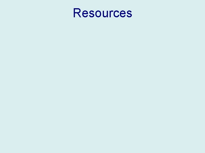 Resources 