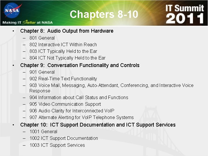 Chapters 8 -10 • Chapter 8: Audio Output from Hardware – – • 801