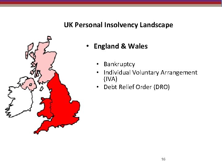 UK Personal Insolvency Landscape • England & Wales • Bankruptcy • Individual Voluntary Arrangement