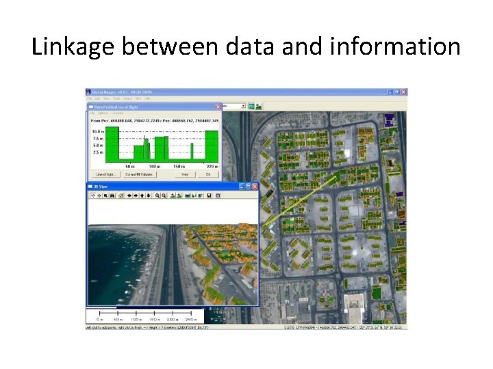 Linkage between data and information 