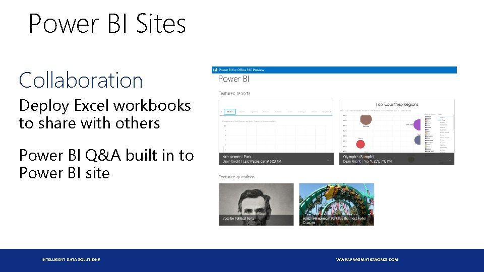 Power BI Sites Collaboration Deploy Excel workbooks to share with others Power BI Q&A