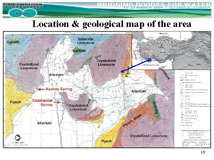 Location & geological map of the area 1/9 