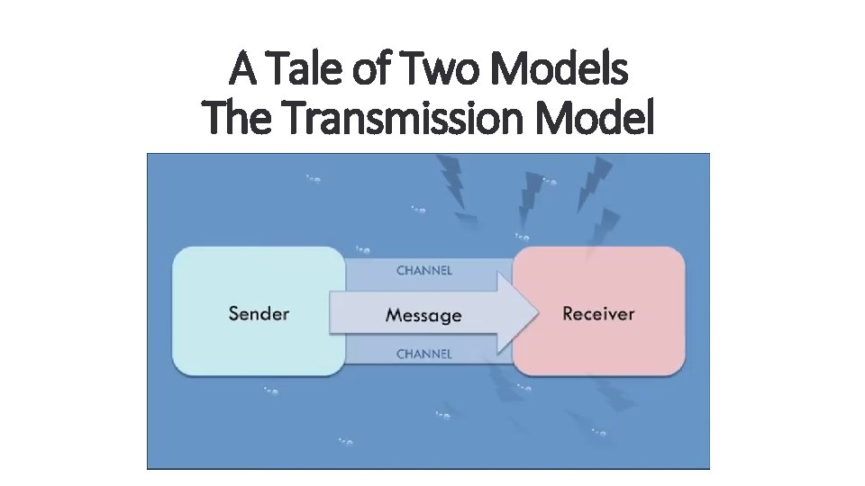 A Tale of Two Models The Transmission Model 
