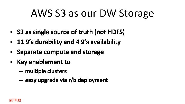 AWS S 3 as our DW Storage 
