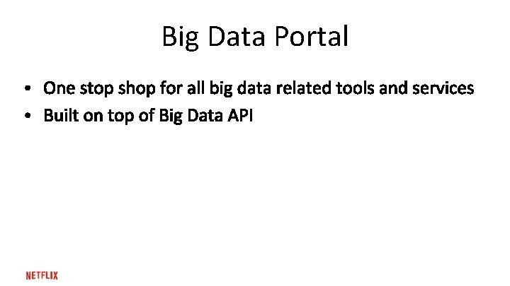 Big Data Portal 