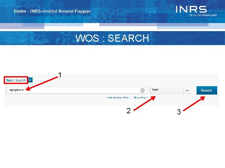 WOS : SEARCH 1 2 3 