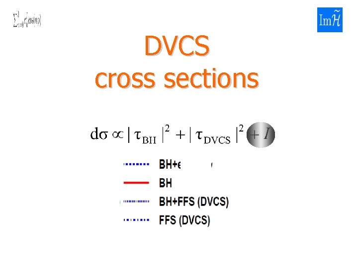 DVCS cross sections 