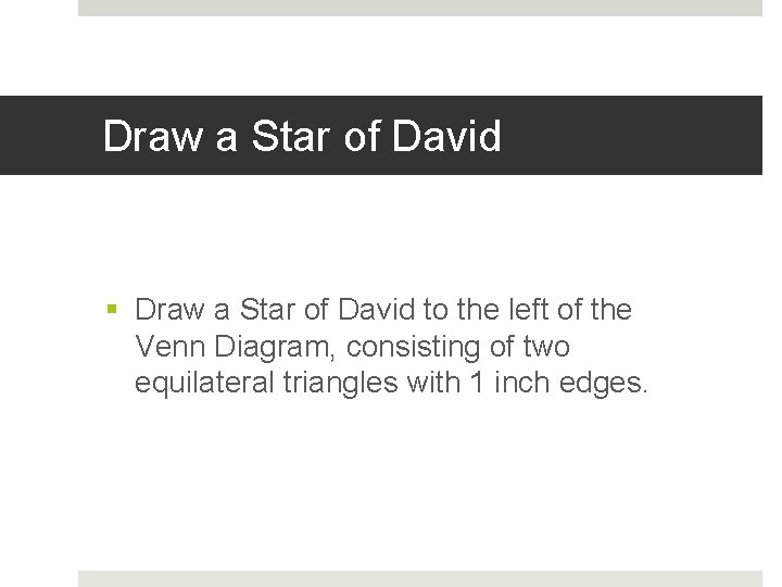 Draw a Star of David § Draw a Star of David to the left
