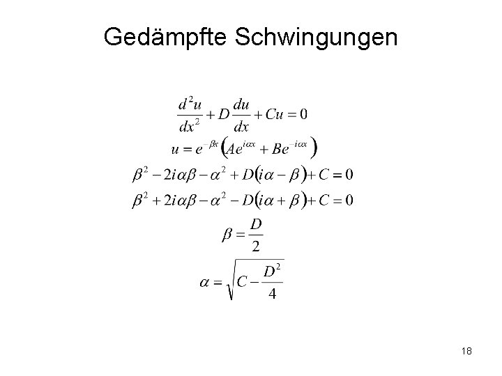 Gedämpfte Schwingungen 18 