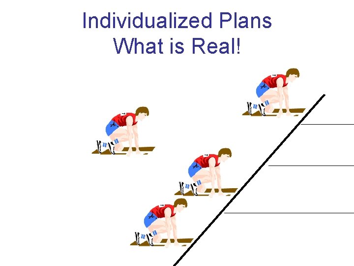 Individualized Plans What is Real! 