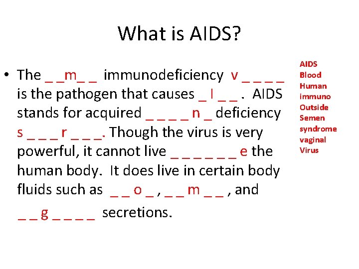 What Is Aids The M Immunodeficiency V Is