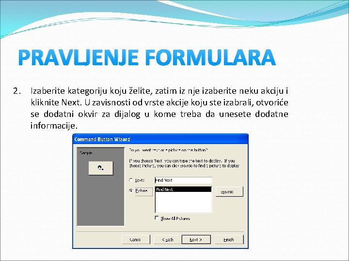 PRAVLJENJE FORMULARA 2. Izaberite kategoriju koju želite, zatim iz nje izaberite neku akciju i PRAVLJENJE FORMULARA 2. Izaberite kategoriju koju želite, zatim iz nje izaberite neku akciju i
