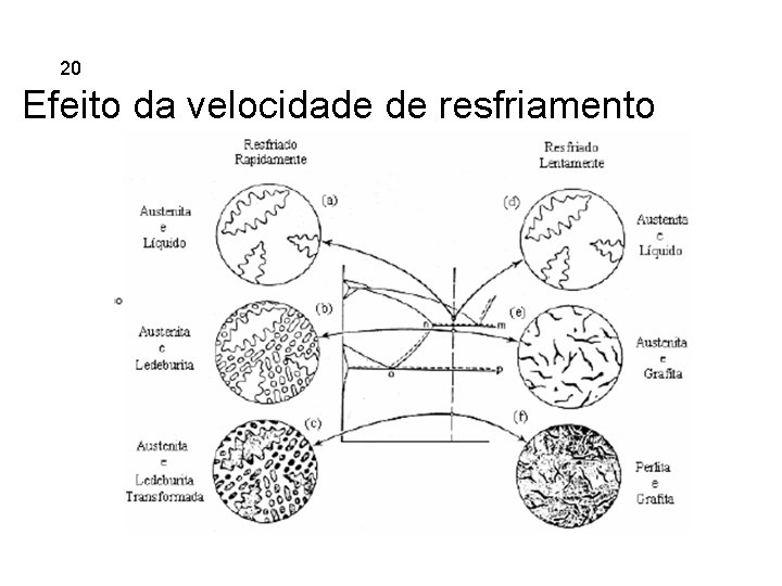 5. 20 Ferros Fundidos Efeito da velocidade de resfriamento 