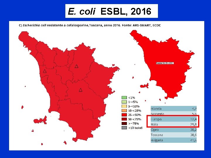 E. coli ESBL, 2016 