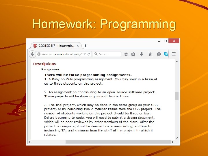 Homework: Programming 