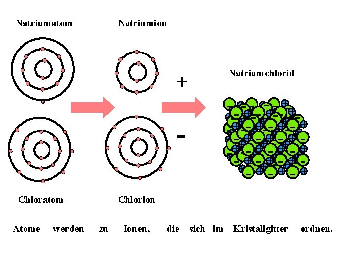 Natriumatom Natriumion Natriumchlorid + - -++- -++ +- +- +-+-+-++-+- +- +- -+-+-++-+-+-++-+- -+