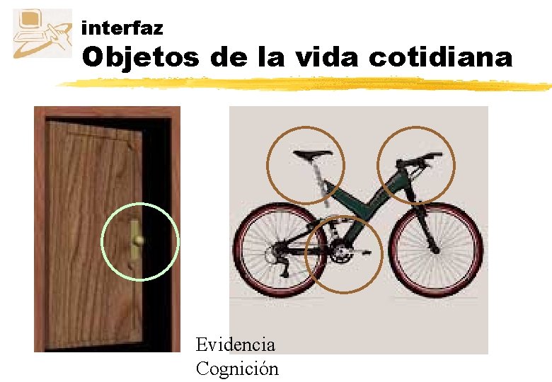 interfaz Objetos de la vida cotidiana Evidencia Cognición interfaz Objetos de la vida cotidiana Evidencia Cognición