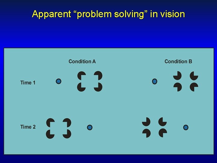 Apparent “problem solving” in vision 