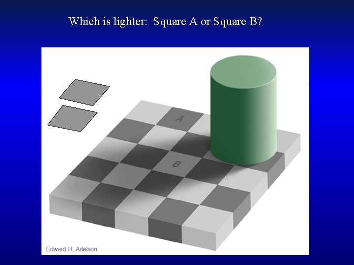 Which is lighter: Square A or Square B? 