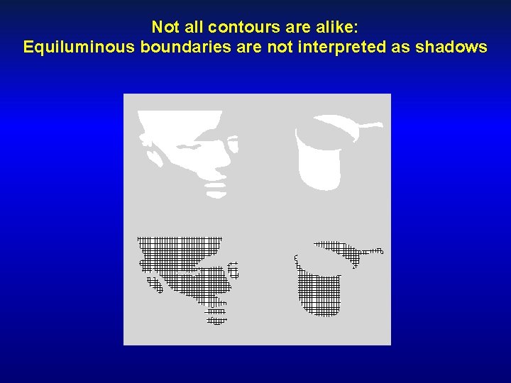 Not all contours are alike: Equiluminous boundaries are not interpreted as shadows 