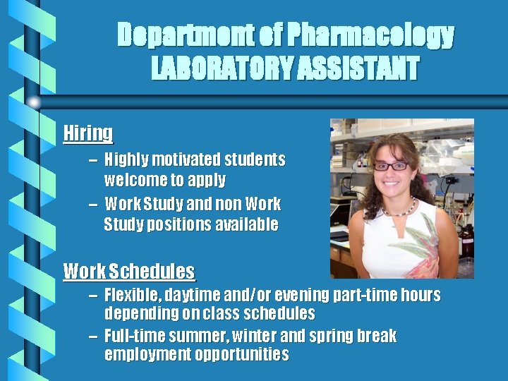Department of Pharmacology LABORATORY ASSISTANT Hiring – Highly motivated students welcome to apply –
