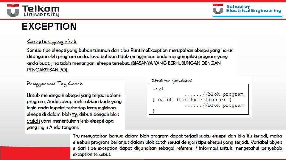EXCEPTION EXCEPTION