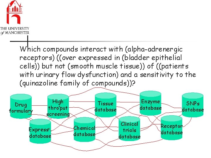 Which compounds interact with (alpha-adrenergic receptors) ((over expressed in (bladder epithelial cells)) but not