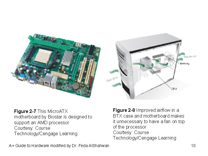 Figure 2 -7 This Micro. ATX motherboard by Biostar is designed to support an