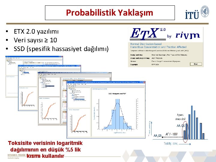 Probabilistik Yaklaşım • ETX 2. 0 yazılımı • Veri sayısı ≥ 10 • SSD