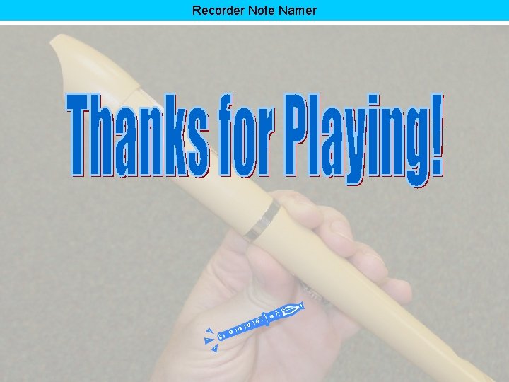 Recorder Note Namer 